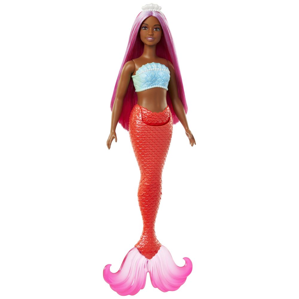E-shop Mattel Barbie rozprávková morská panna - ORANŽOVÁ