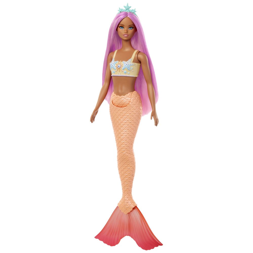 E-shop Mattel Barbie rozprávková morská panna - ŽLTÁ