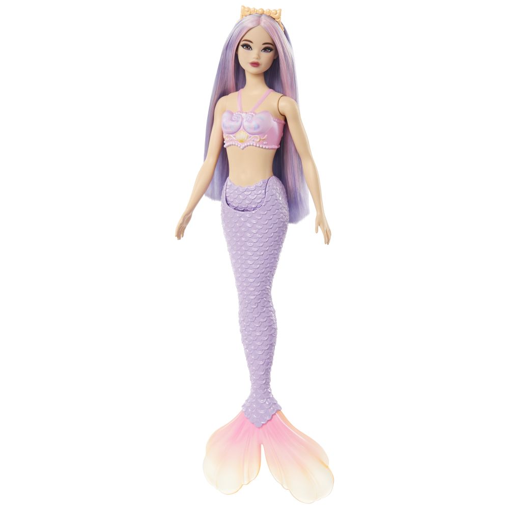 E-shop Mattel Barbie rozprávková morská panna - FIALOVÁ