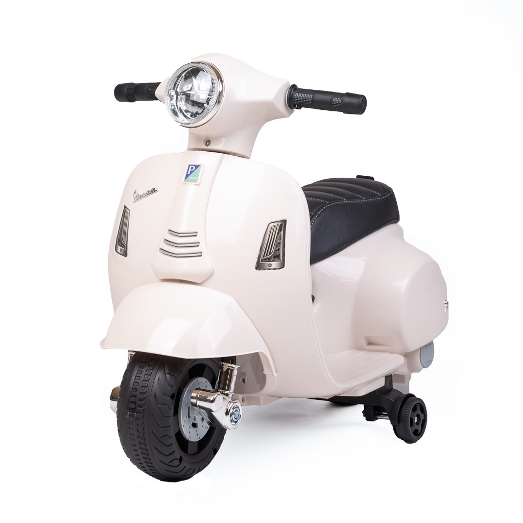 E-shop Detská elektrická motorka Baby Mix Vespa biela - 55729