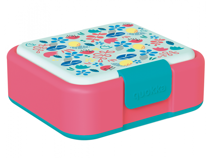 E-shop Quokka Plastový box na desiatu Twist Kids Flowers
