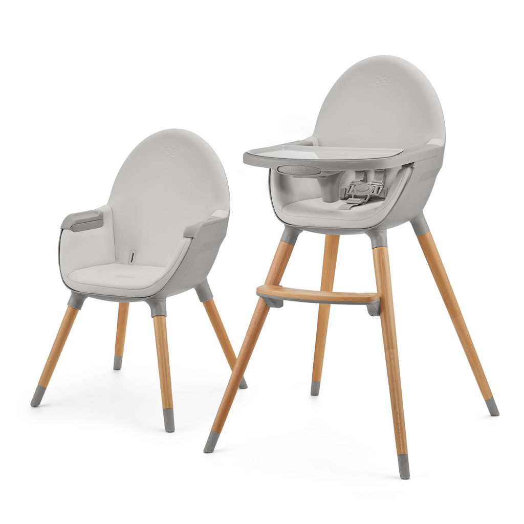 E-shop KINDERKRAFT Stolička jedálenská FINI2 Grey