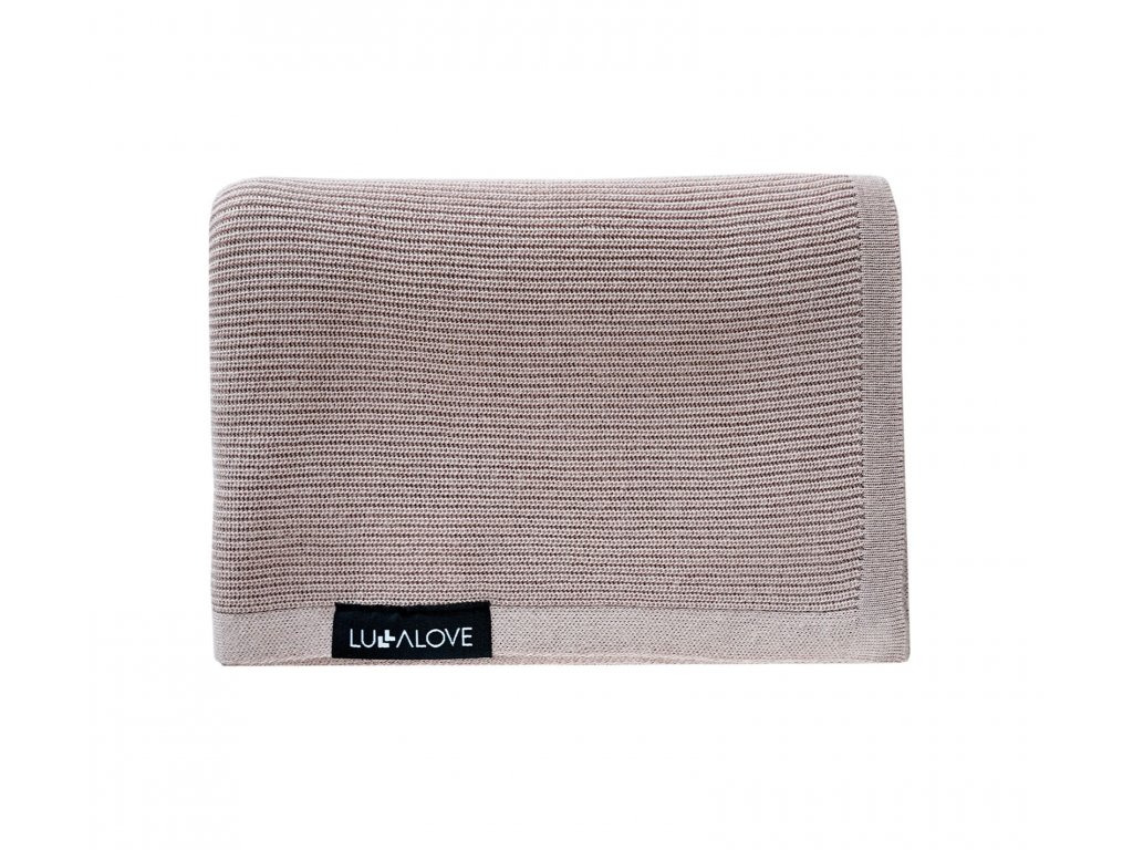 E-shop Lullalove Lahká bambusová deka 90x90cm farba:karamelovo béžová