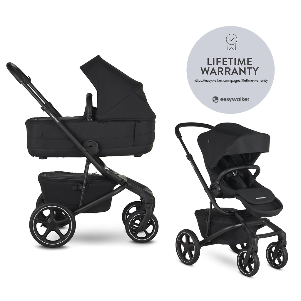 E-shop EASYWALKER Kočík kombinovaný Jimmey 2v1 Pepper Black LITE RWS