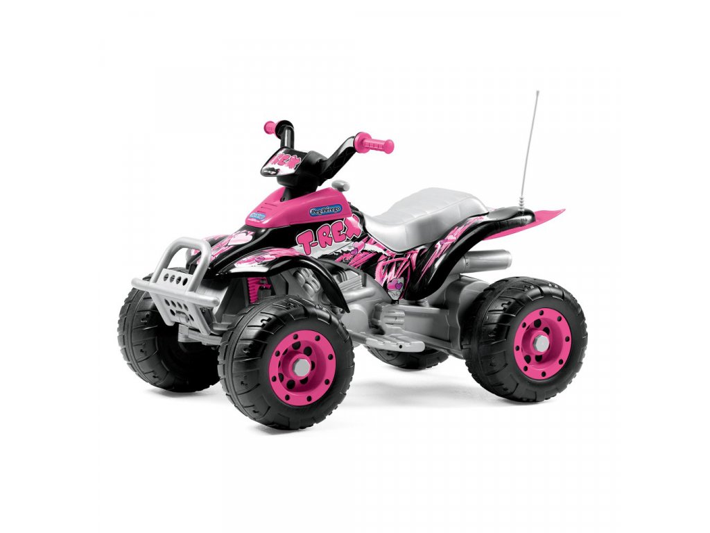 E-shop Peg Pérego Peg Perego Elektrická štvorkolka Corral T-Rex 12V ružová