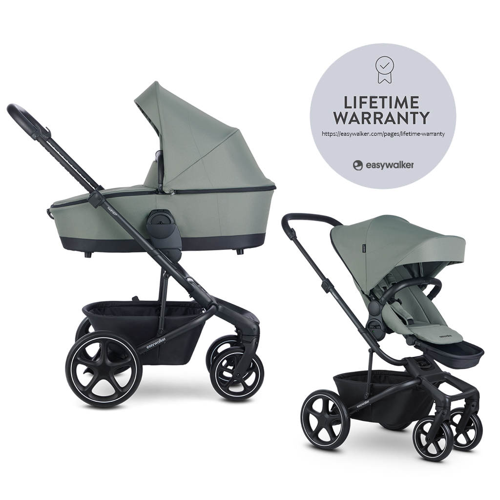 E-shop EASYWALKER Kočík kombinovaný Harvey⁵ 2v1 Agave Green LITE RWS