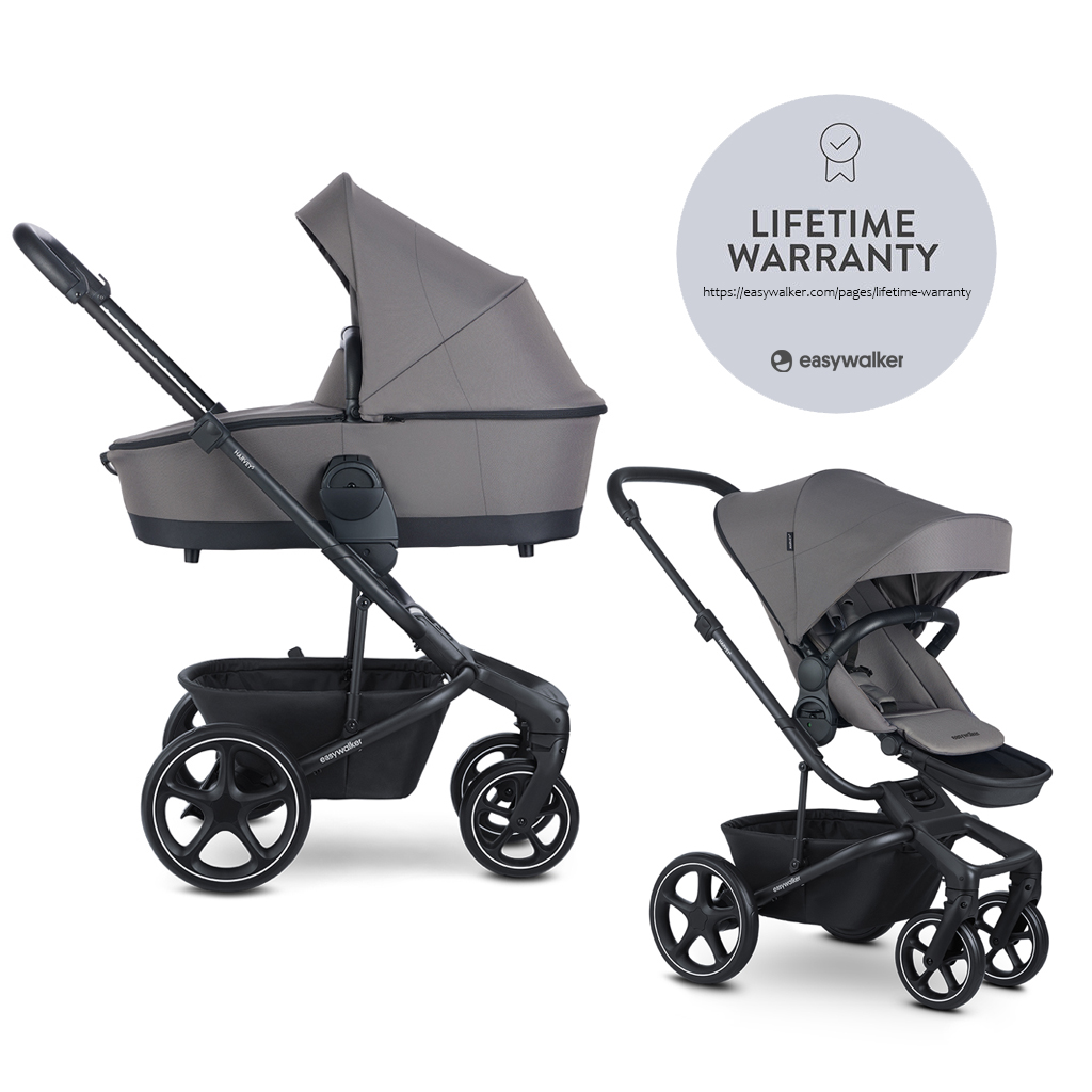 E-shop EASYWALKER Kočík kombinovaný Harvey⁵ 2v1 Pebble Grey LITE RWS
