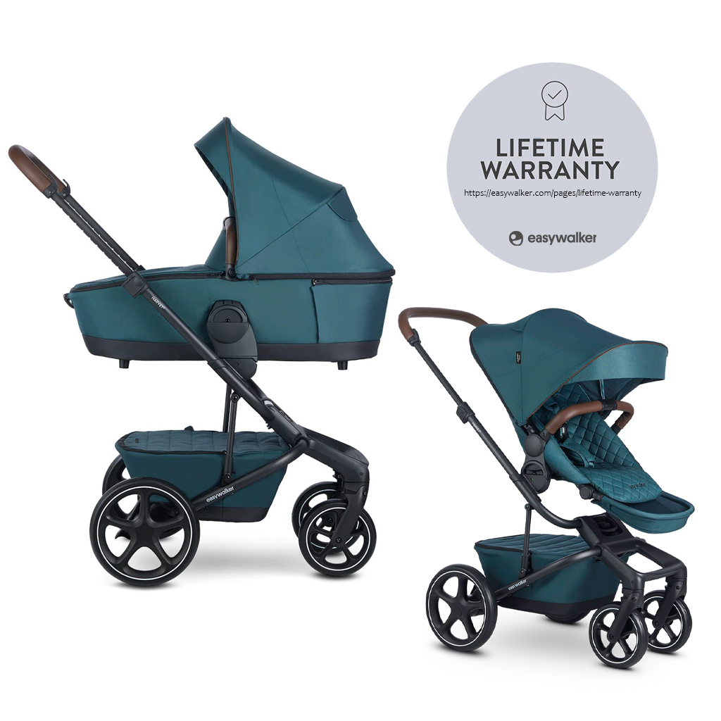E-shop EASYWALKER Kočík kombinovaný Harvey⁵ Premium 2v1 Jade Green LITE RWS