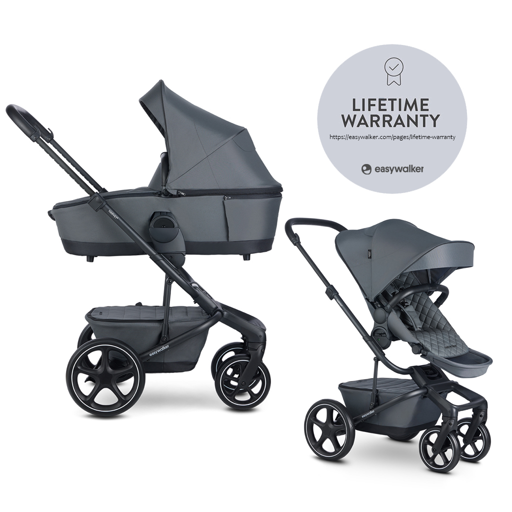E-shop EASYWALKER Kočík kombinovaný Harvey⁵ Premium 2v1 Mineral Grey LITE RWS