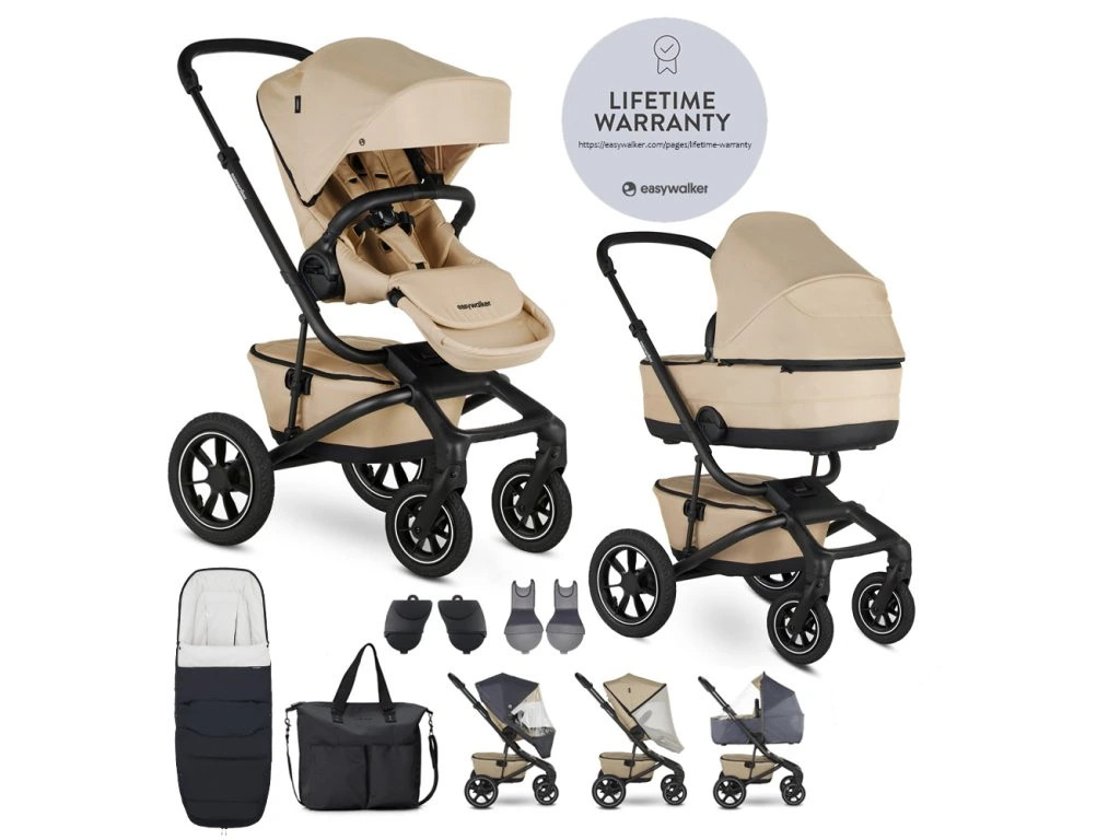 E-shop EASYWALKER Kočík kombinovaný Jimmey Sand Taupe XXL AIR + RWS