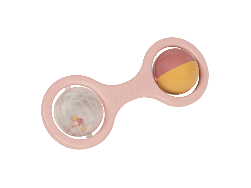 E-shop Little Dutch Hrkálka s guličkami Pink