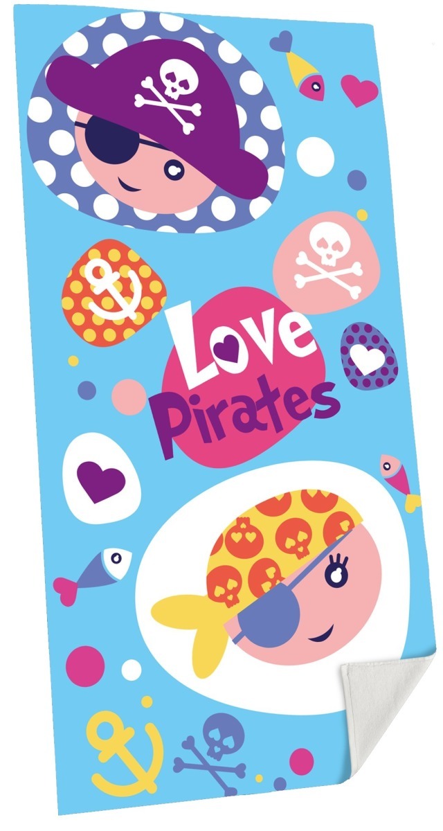 E-shop Kids Euroswan Plážová osuška 70x140 - Piráti