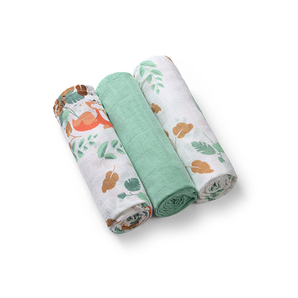 E-shop BABYONO Plienky mušelínové Super Soft 3 ks - Mint, 70x70 cm