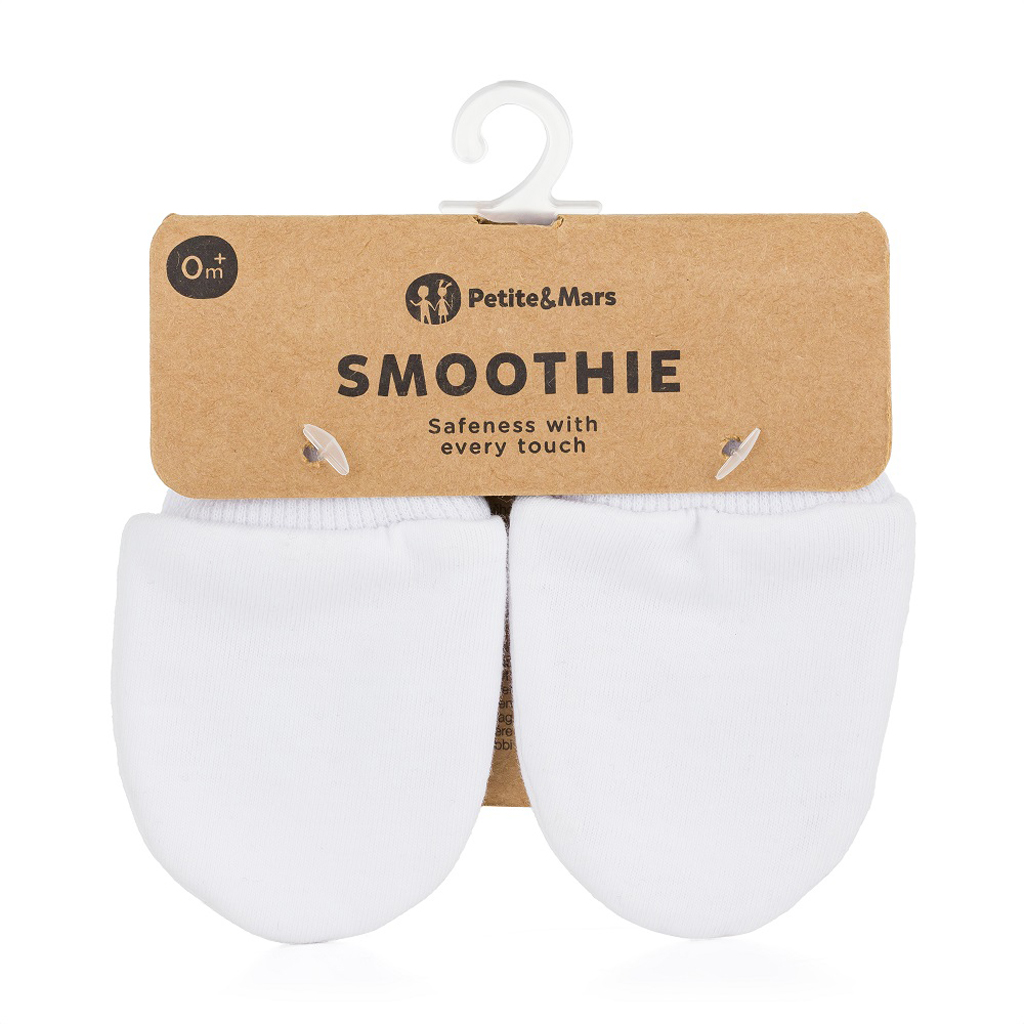 E-shop PETITEMARS PETITE&MARS Rukavičky kojenecké Smoothie Infinity White
