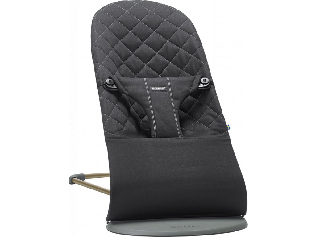 BabyBjorn Lehátko Bouncer Bliss Black Woven