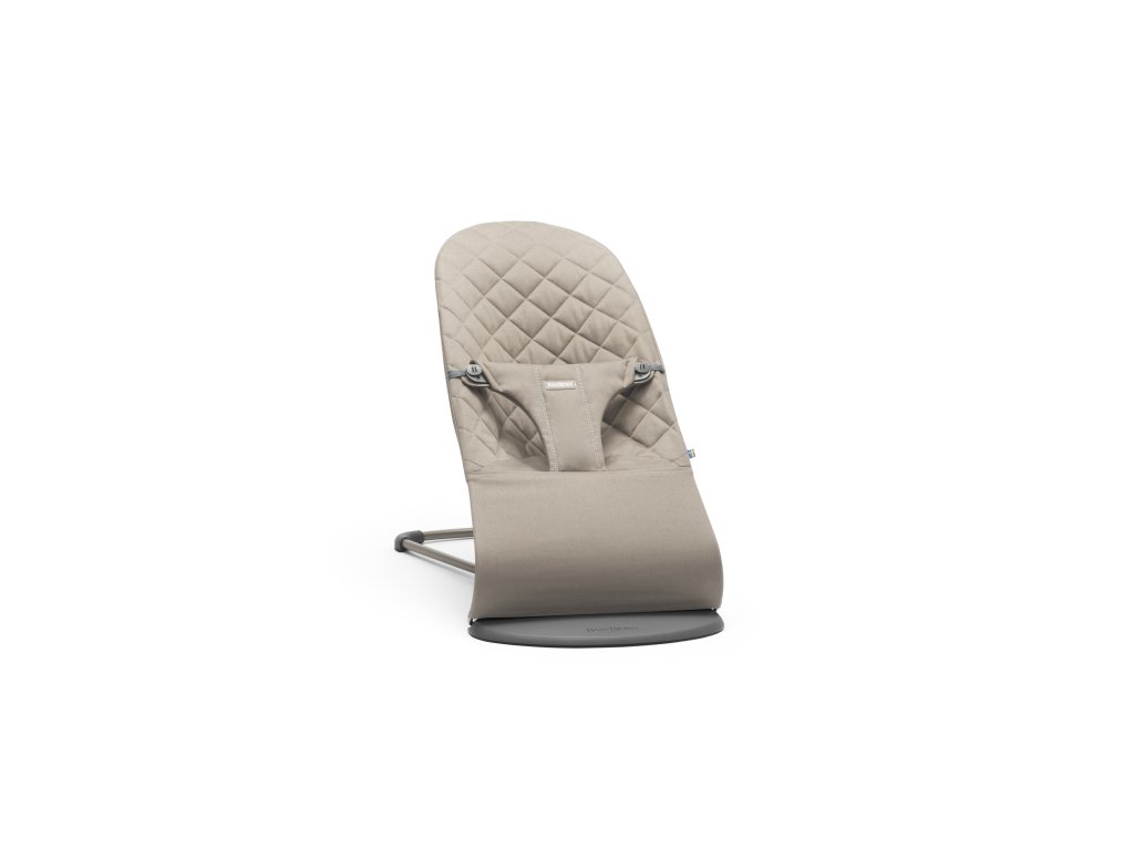 Babybjorn Lehátko Bouncer Bliss Sand Grey Woven tm.šedá konštrukcia