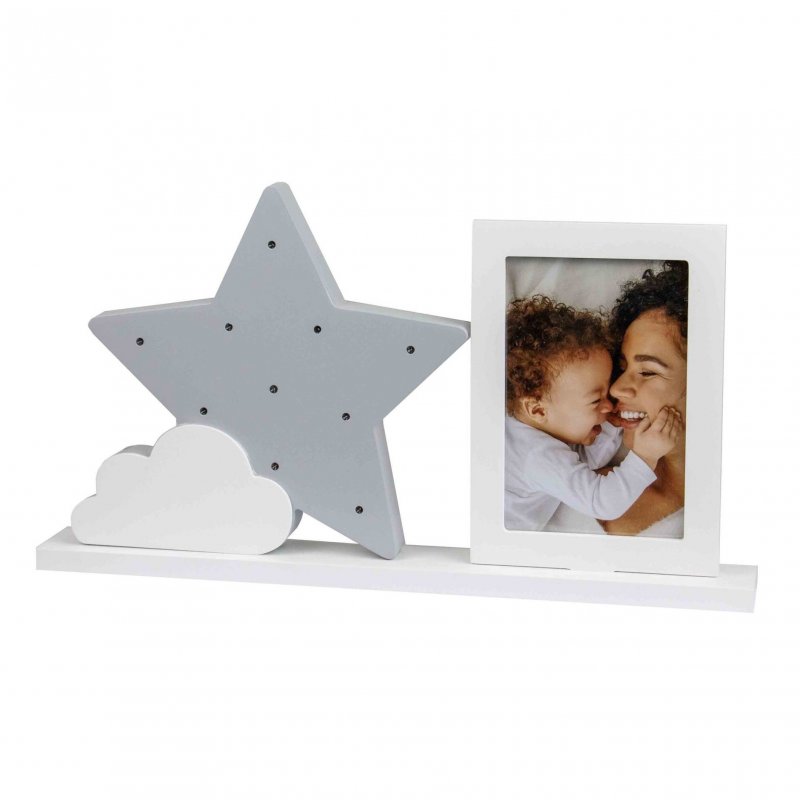 E-shop Dooky Rámček na fotografiu s LED osvetlením Starlight Frame Grey
