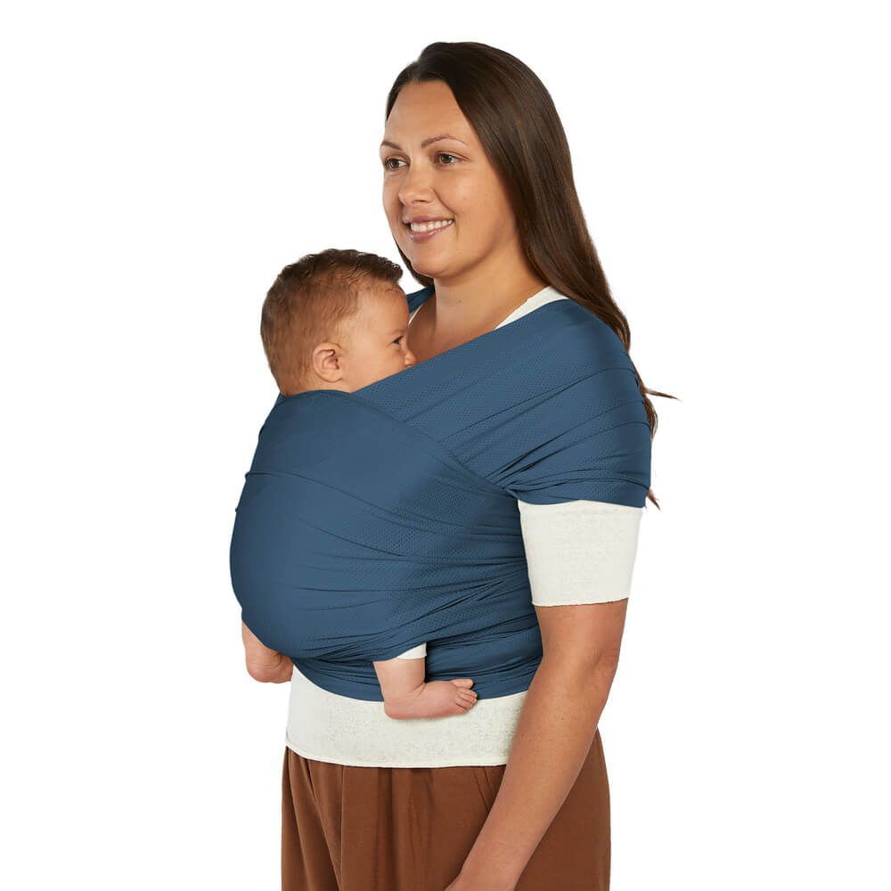 E-shop ERGOBABY | ŠÁTEK/Aura Sustainably Sourced Mesh Baby Wrap - Twilight Navy