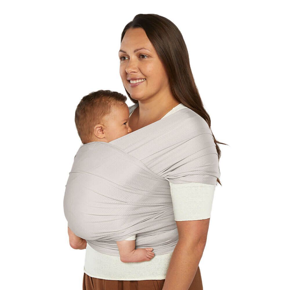 E-shop ERGOBABY | ŠÁTEK/Aura Sustainably Sourced Mesh Baby Wrap - Soft Grey