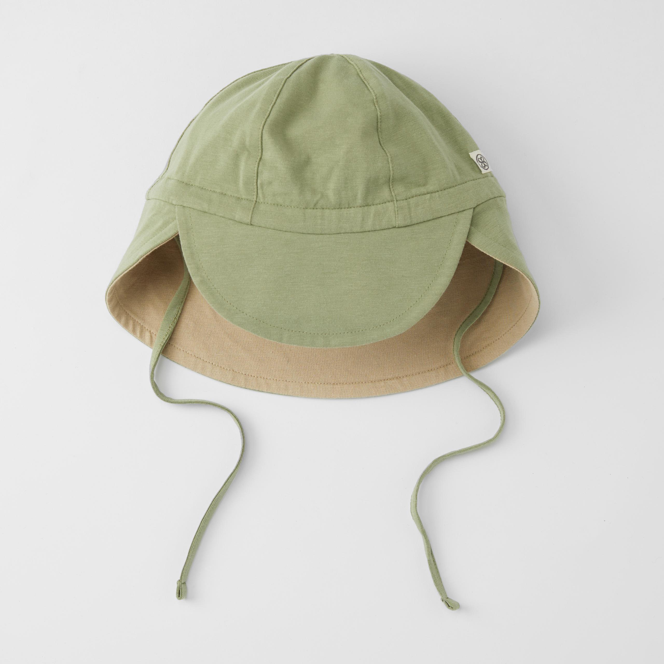 E-shop OBOJSTRANNÝ KLOBÚČIK UPF50+ CLOBY OLIVE GREEN/ SANDY BEACH 0-6M