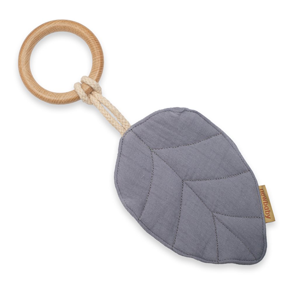 E-shop Detské hryzátko New Baby Leaf grey - 53523