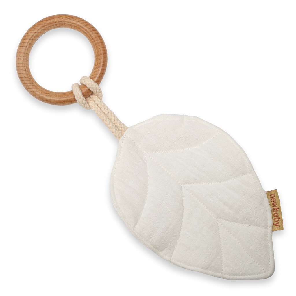 E-shop Detské hryzátko New Baby Leaf white - 53528