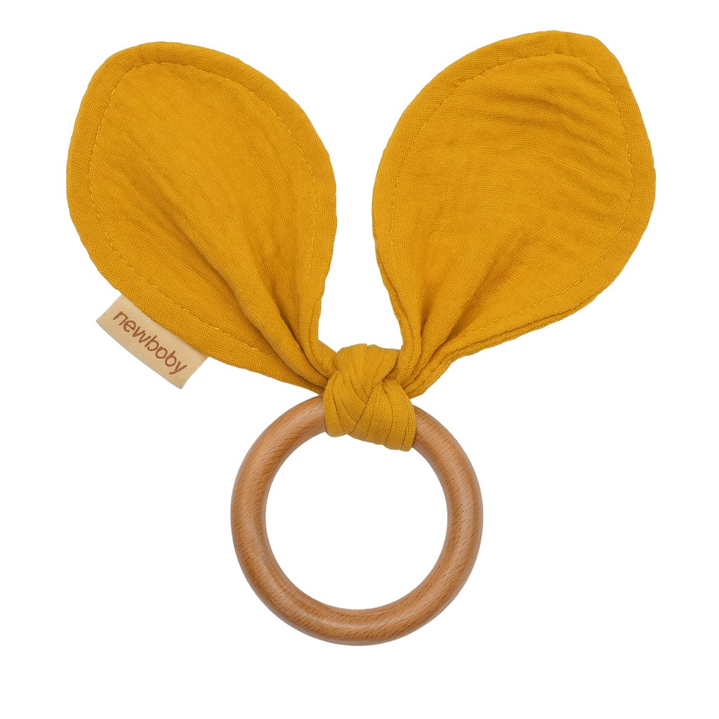 E-shop Kúsok s listami New Baby Ears mustard - 53537