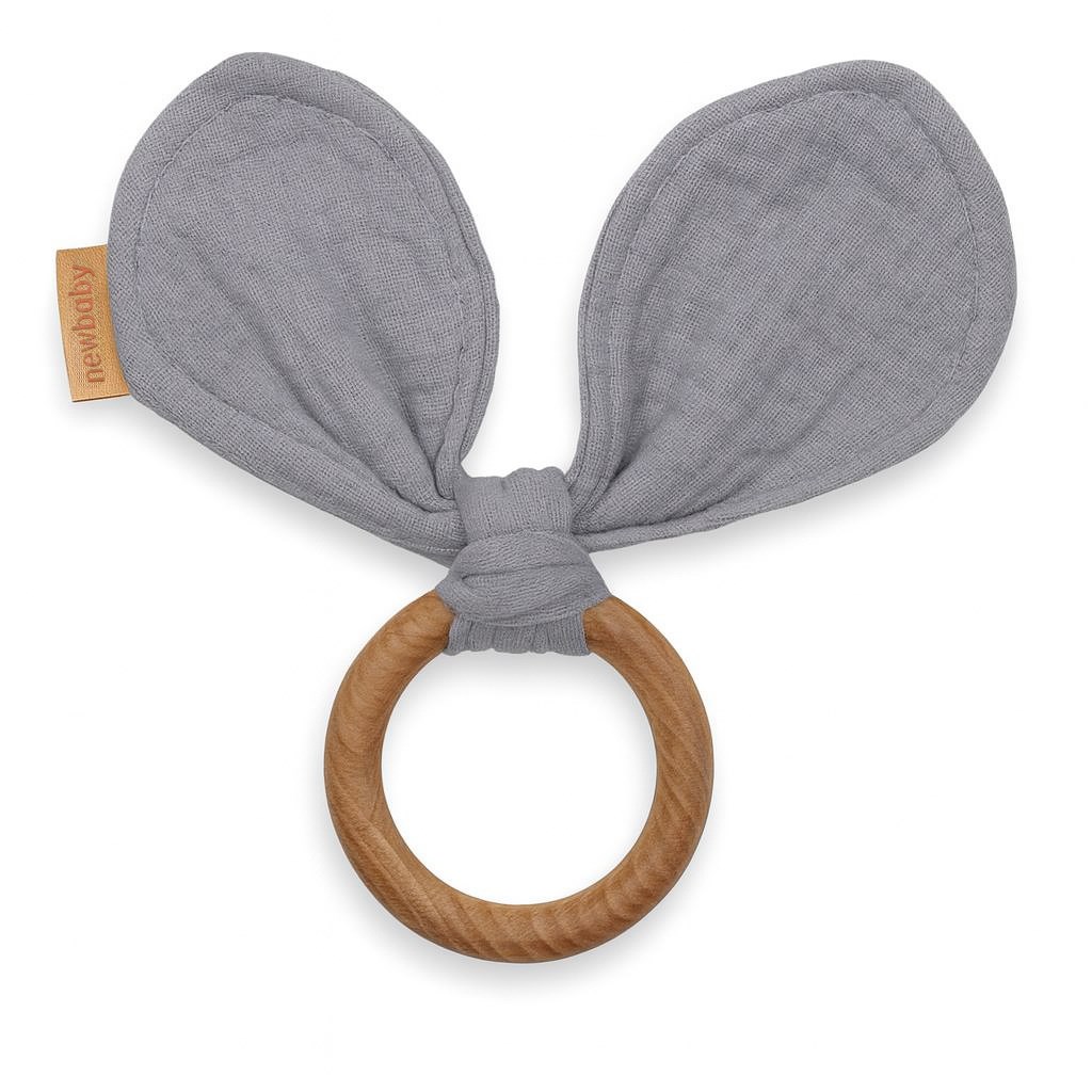 E-shop Kúsok s listami New Baby Ears grey - 53538