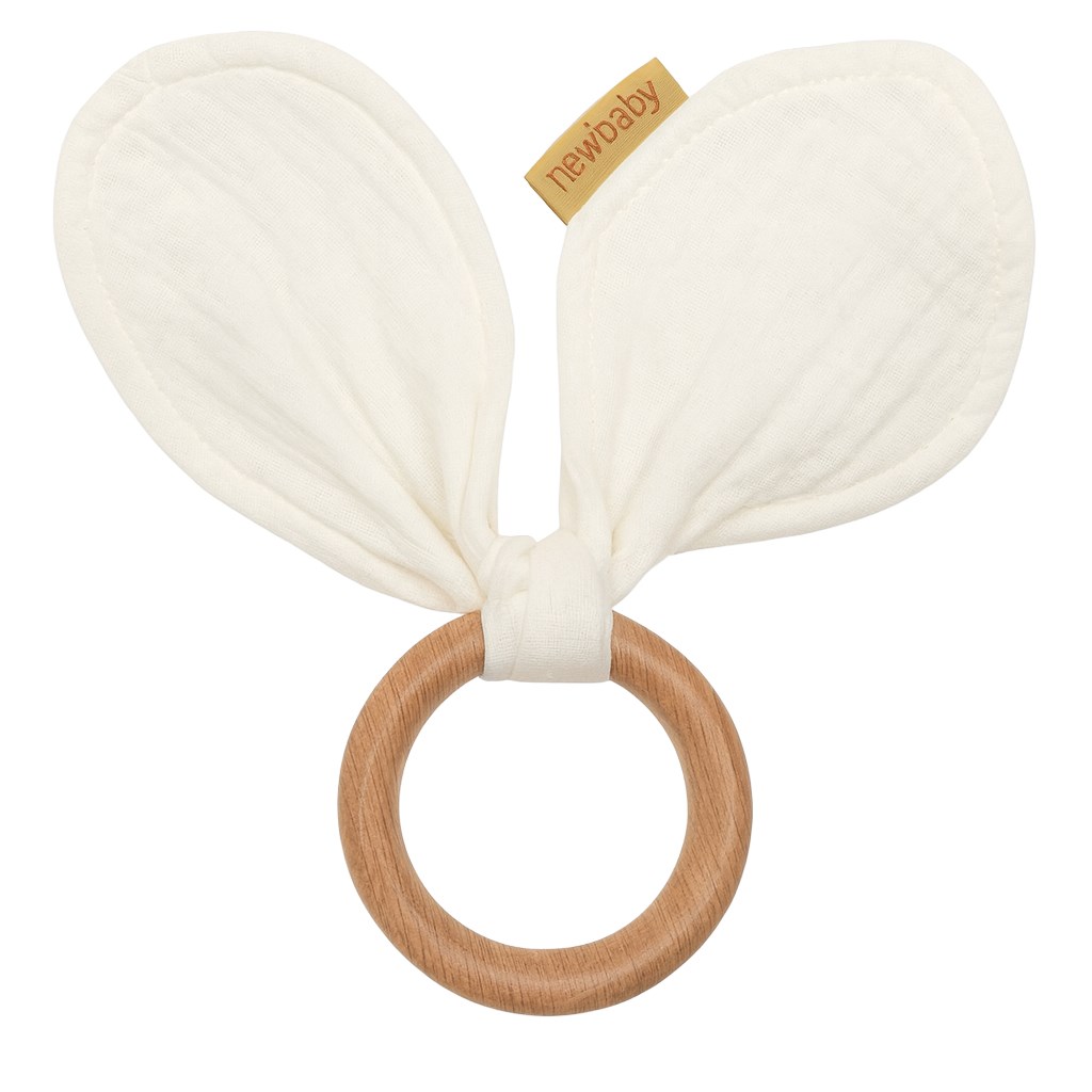 E-shop Kúsok s listami New Baby Ears white - 53536