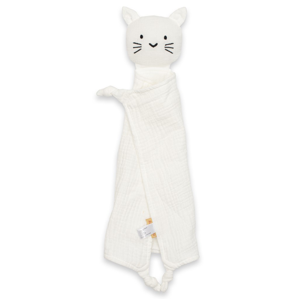 E-shop Mušelínový usínáčik New Baby Cat white - 53505