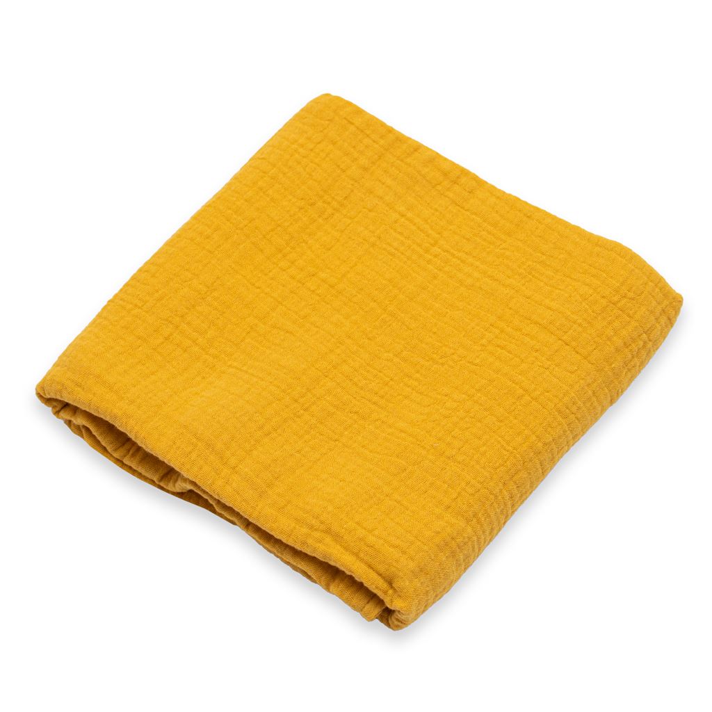 E-shop Mušelínová deka New Baby mustard - 53553