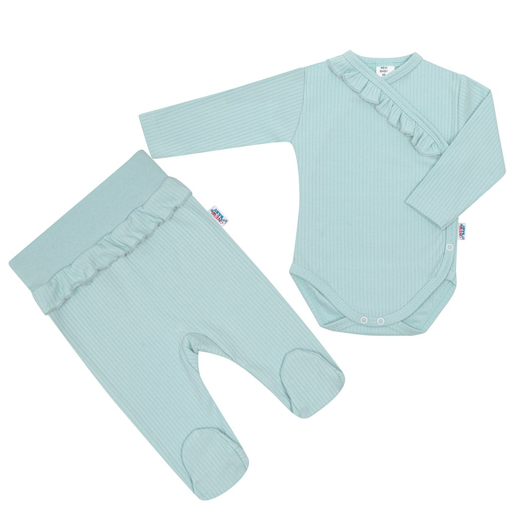 E-shop 2-dielna dojčenská súprava New Baby Stripes ľadovo modrá, 86 (12-18m) - 48190