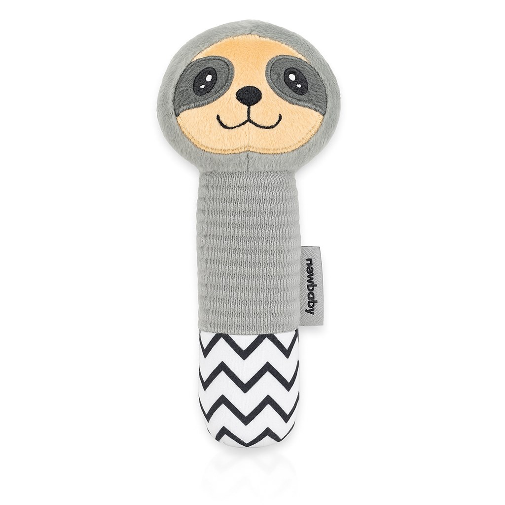 E-shop Detská pískacia plyšová hračka s hryzátkom New Baby Sloth - 53889