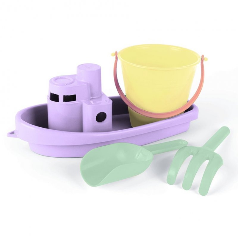 E-shop DANTOY Loďka a hračky na piesok 4ks Pastel Pink 24m+