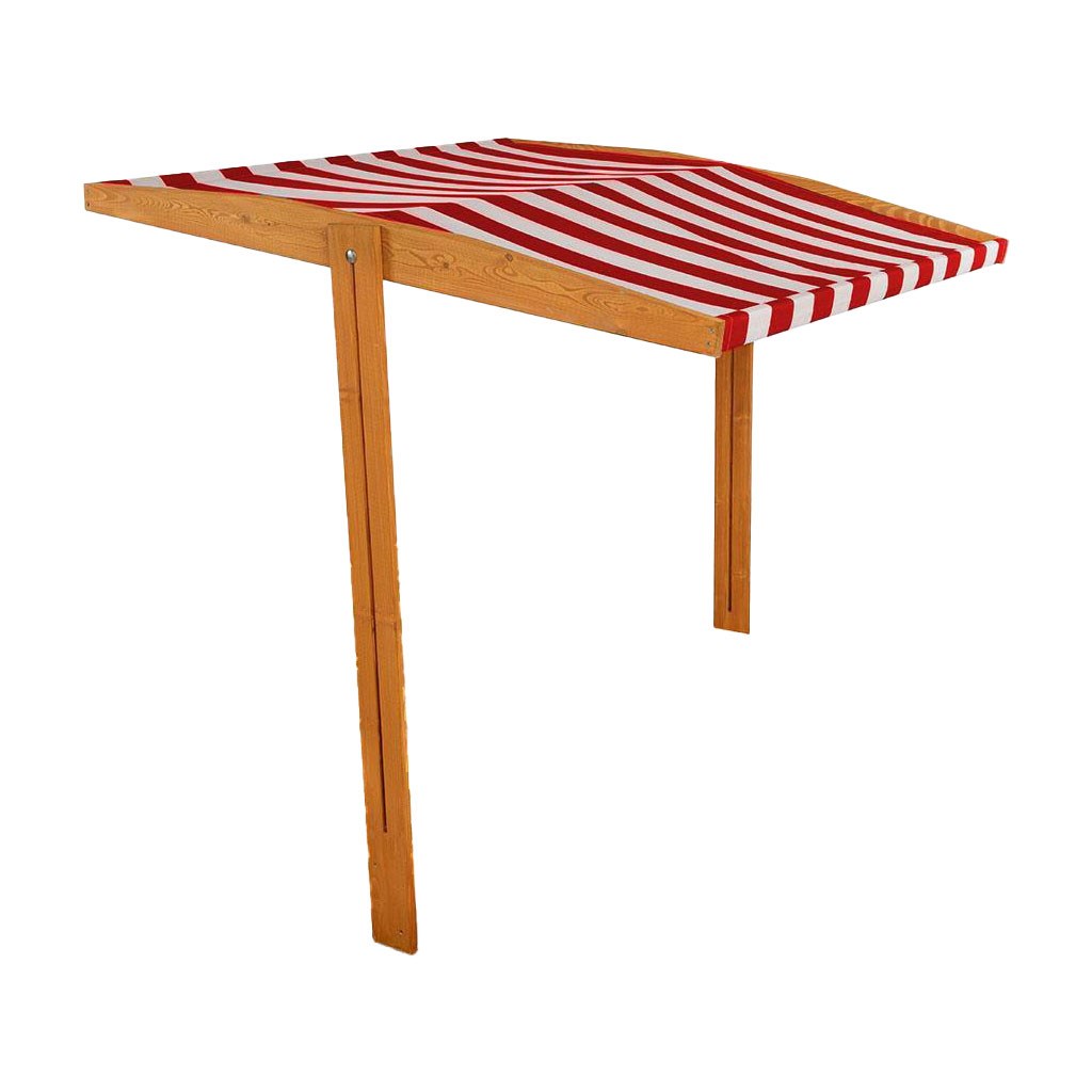 E-shop Strieška pre detské drevené pieskovisko Baby Mix 120x120 cm červeno-biela - 56261