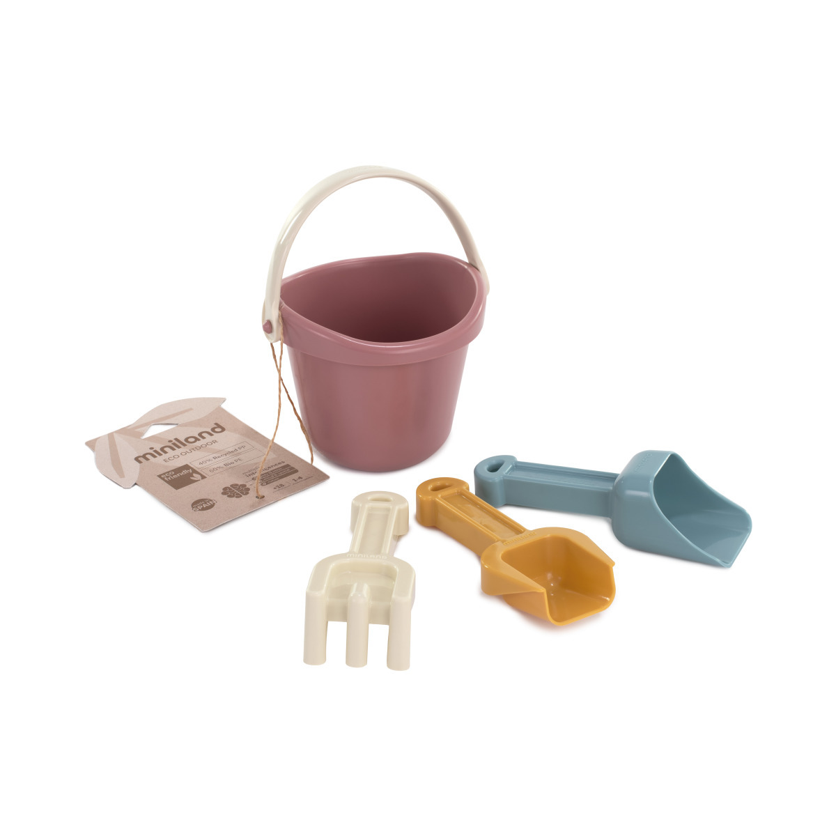 E-shop Miniland Eco Baby Set ekologických hračiek do pieskoviska, 18m-72m