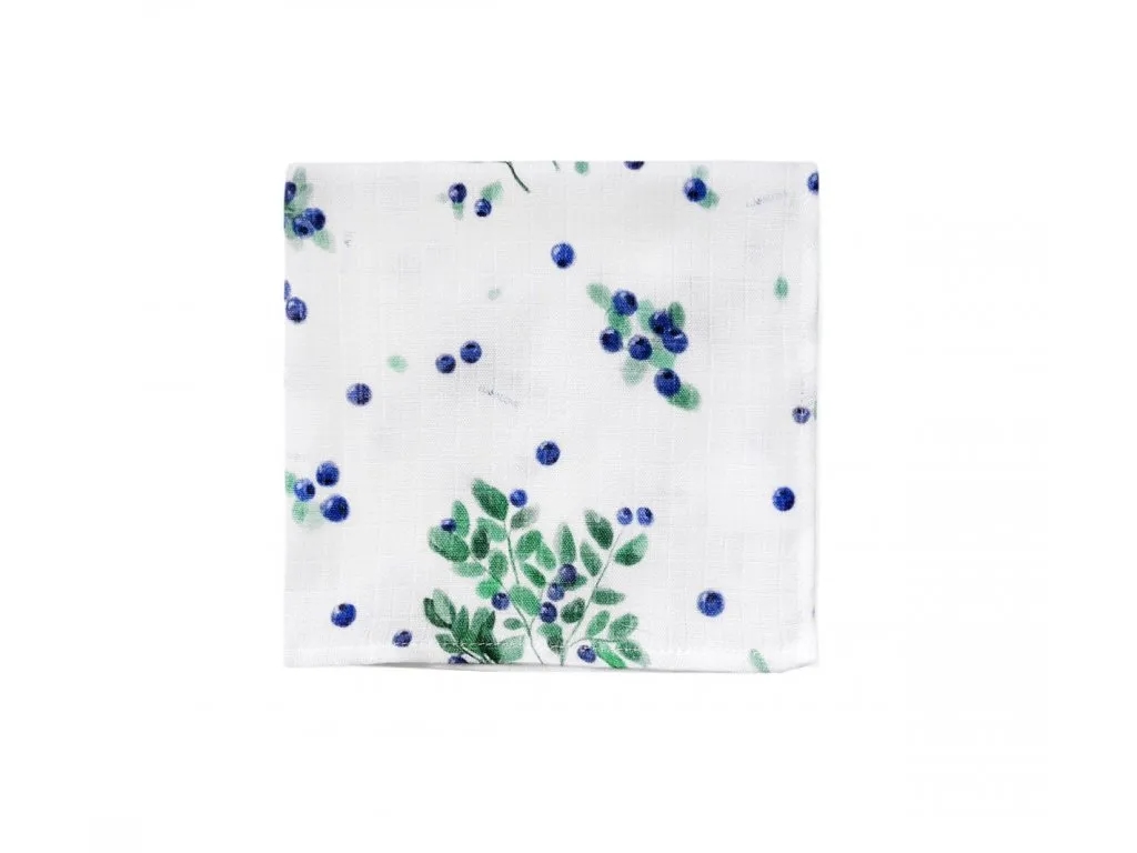 E-shop Lullalove Mušelínová plienka 40x40cm farba:čučoriedky