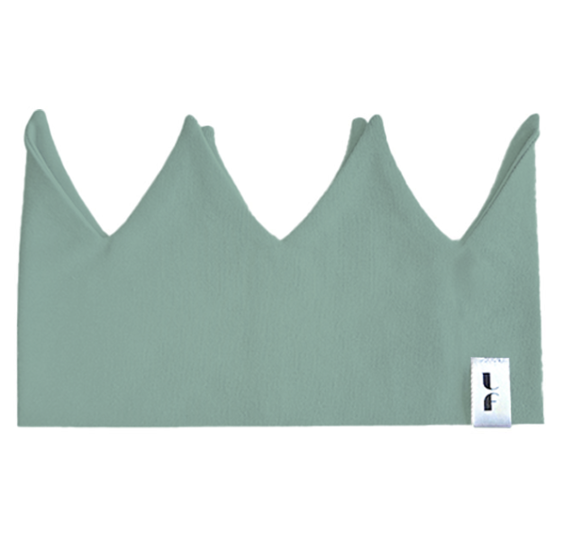 E-shop LevinFelin Levin felin Detská bavlnená čelenka Crown, veľ.2, starozelená