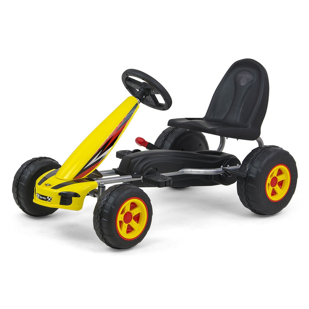 E-shop Detská šliapacia motokára Go-kart Milly Mally Viper žltá - 48636