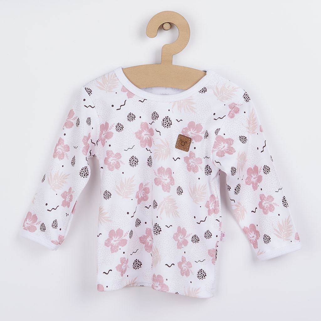 E-shop Dojčenské tričko s dlhým rukávom Koala Flowers, 68 (4-6m) - 49033