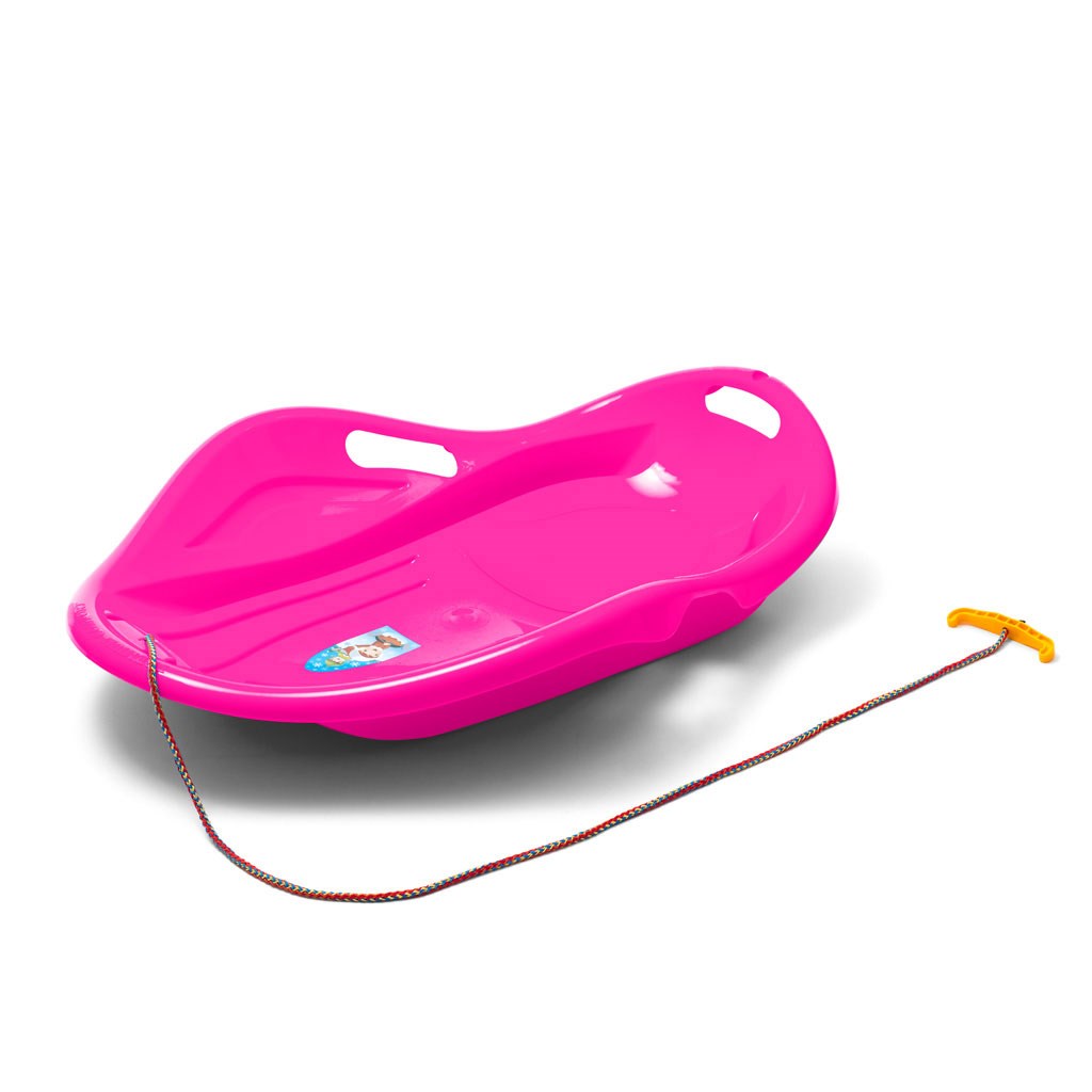 E-shop Detský sánkovací klzák Mušľa Baby Mix PREMIUM KOMFORT 80 cm ružový - 49342