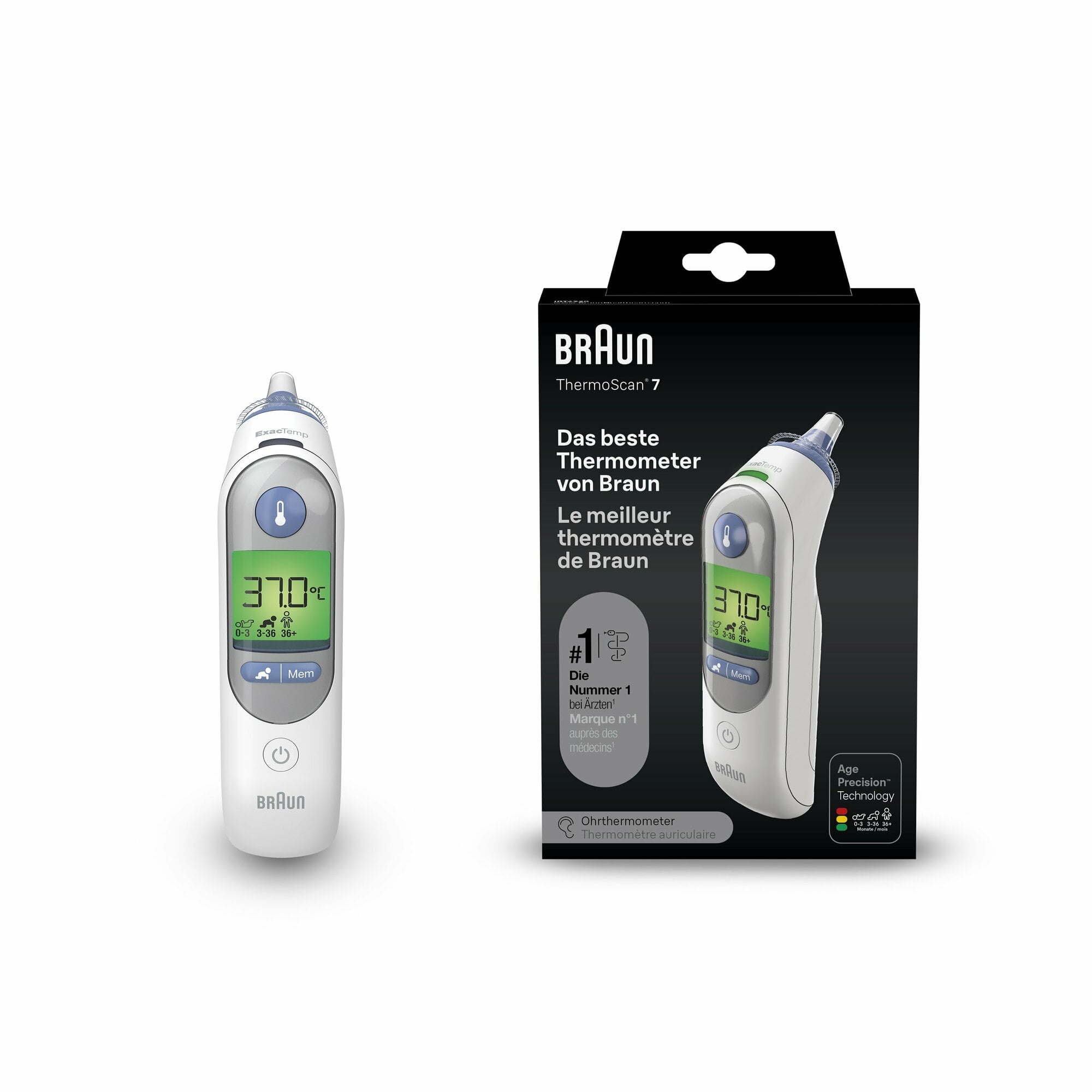 E-shop BRAUN ThermoScan 7 IRT6520 Digitálny ušný teplomer s Age Precision™ a vyhrievanou špičkou