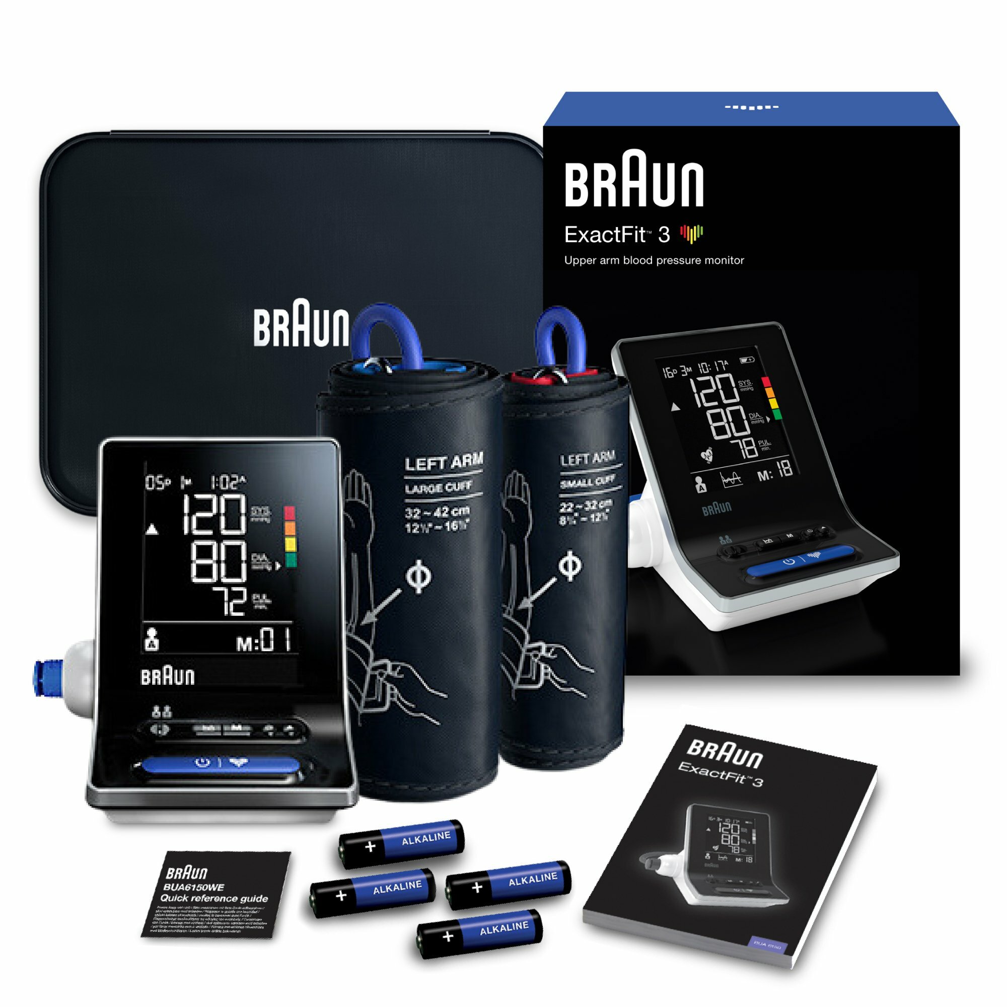 E-shop Braun ExactFit 3 BUA6150 Klinicky overený ramenný tlakomer, 2 manžety