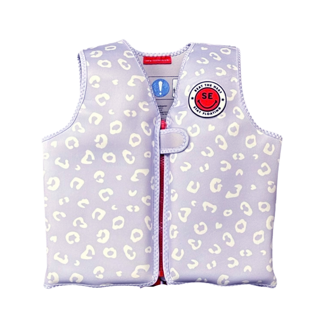 E-shop Swim Essentials Plávacia vesta pre deti Leopard Lila 3–5 rokov