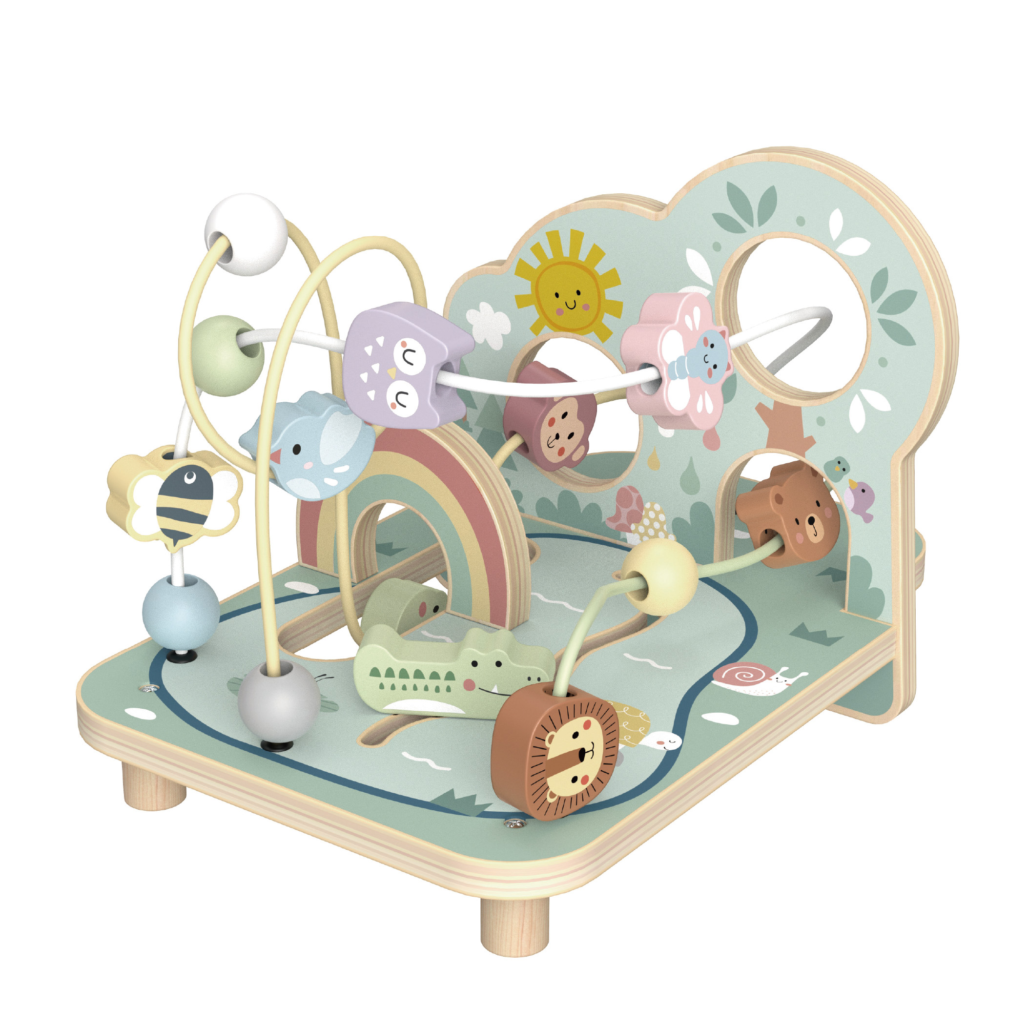 E-shop Tooky Toy Motorický labyrint Les Pastel