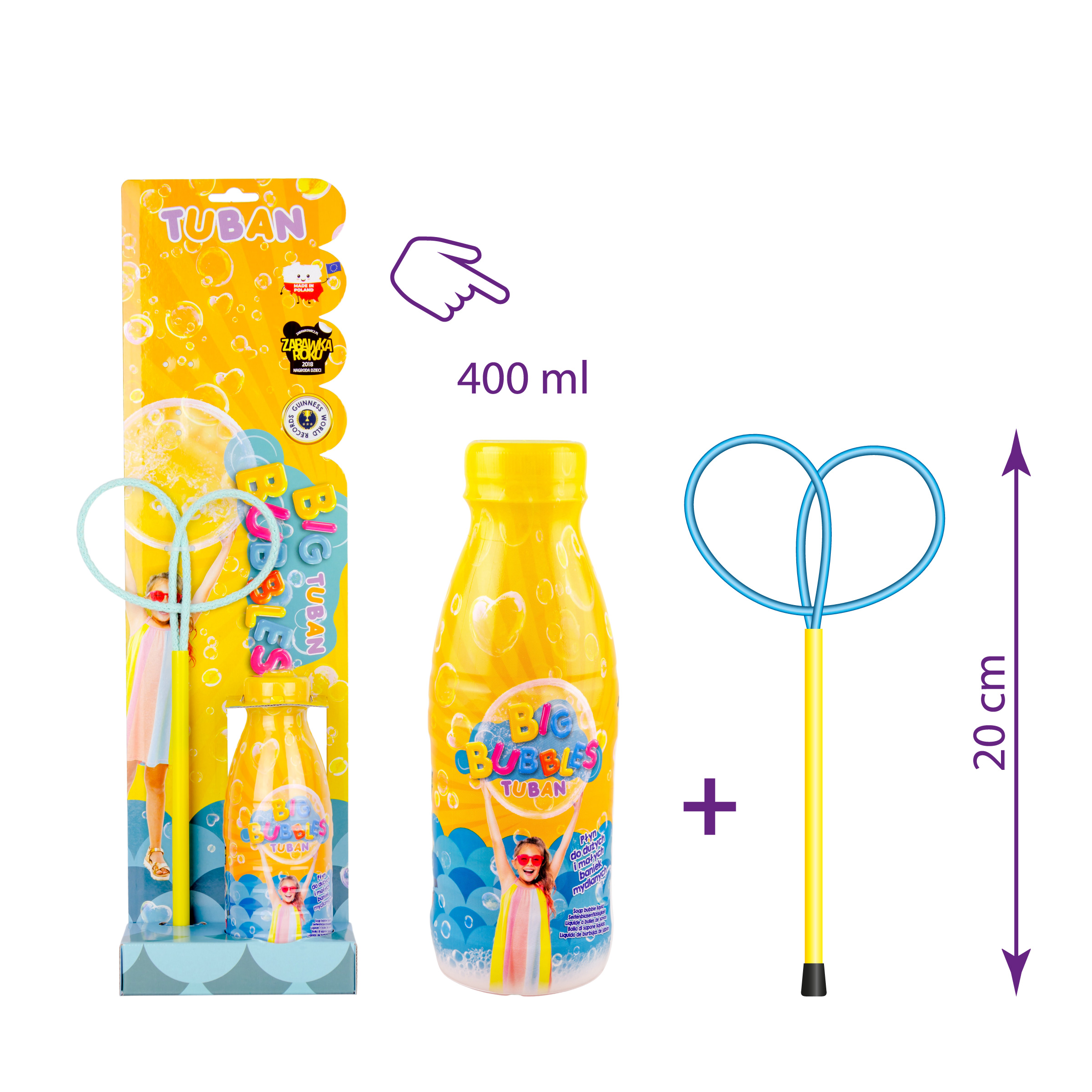 E-shop TUBAN Sada Obruč na bubliny Mini Butterfly + tekutina 400 ml