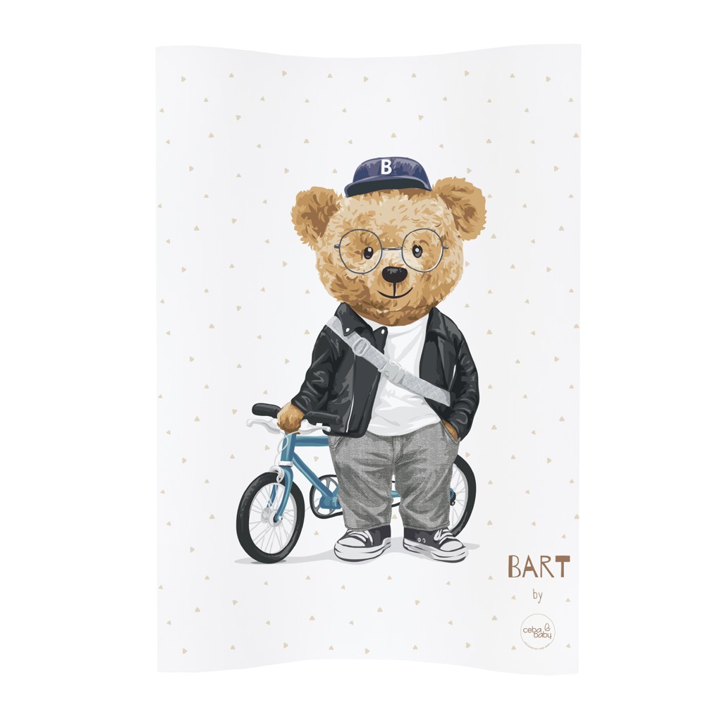 E-shop CEBA BABY Podložka prebaľovacia 2-hranná mäkká (48x70) Cosy Fluffy Puffy Bart