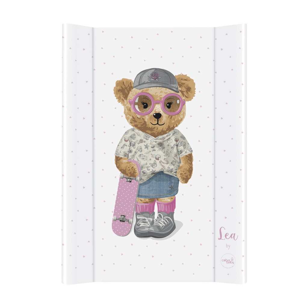 E-shop CEBA BABY Podložka prebaľovacia 2-hranná s pevnou doskou (50x70) Comfort Fluffy Puffy Lea