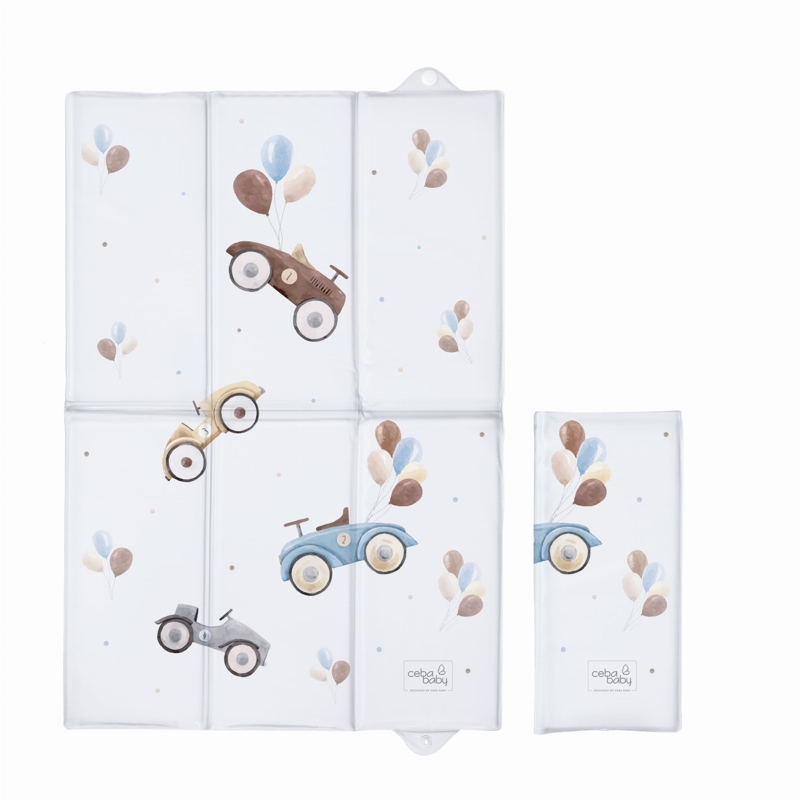 E-shop CEBA BABY Podložka prebaľovacia cestovná (40x60) Retro Cars