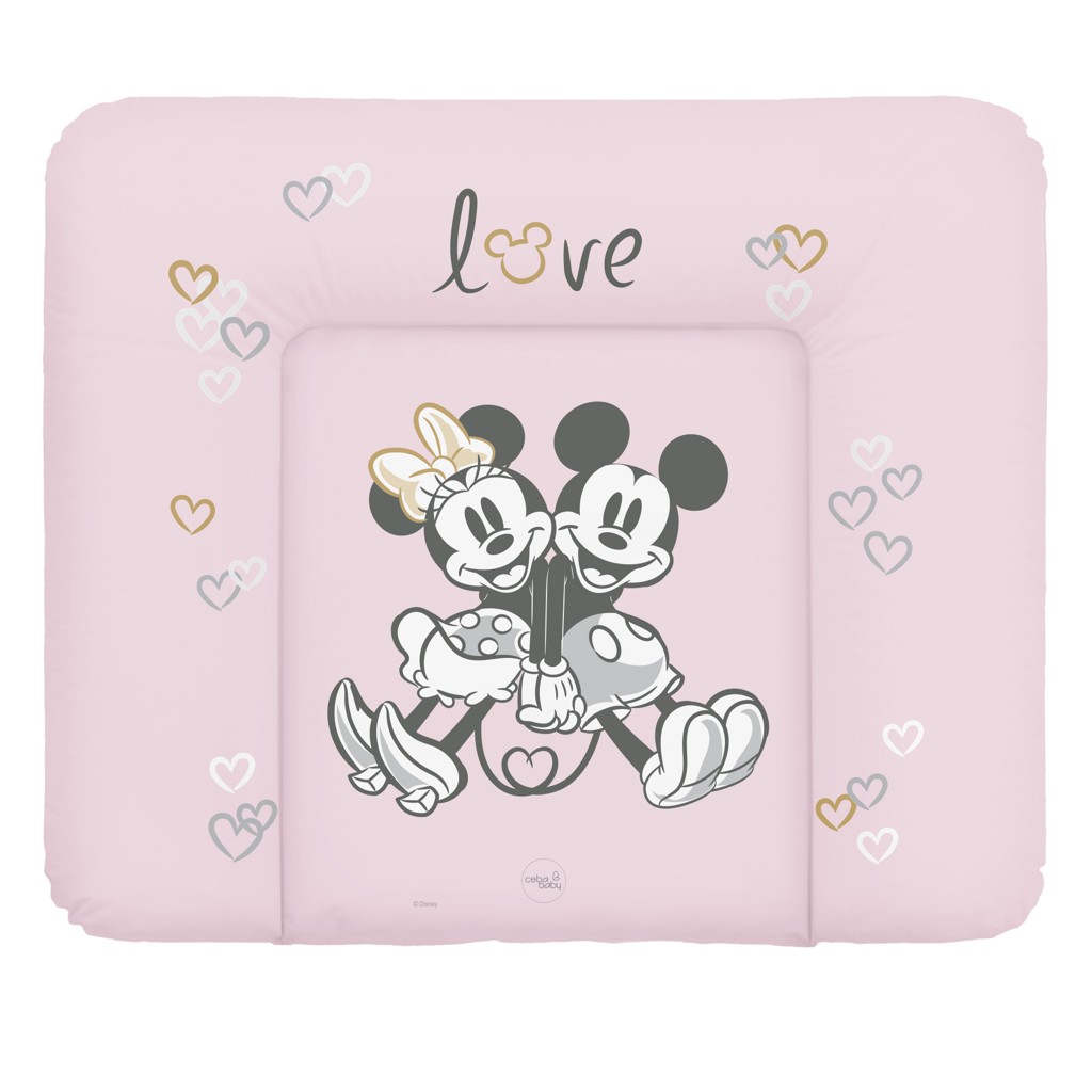 E-shop CEBA BABY Podložka prebaľovacia mäkká na komodu (85x72) Disney Minnie & Mickey Pink